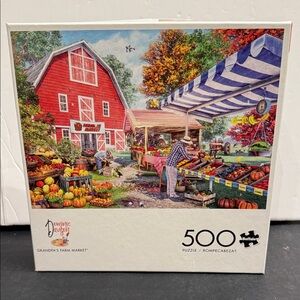 Buffalo Country Life Grandpa's Farm Market 500 pc Jigsaw Puzzle SALE🔴3/$25